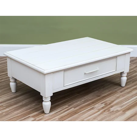 Beachcomber-White Cocktail Table